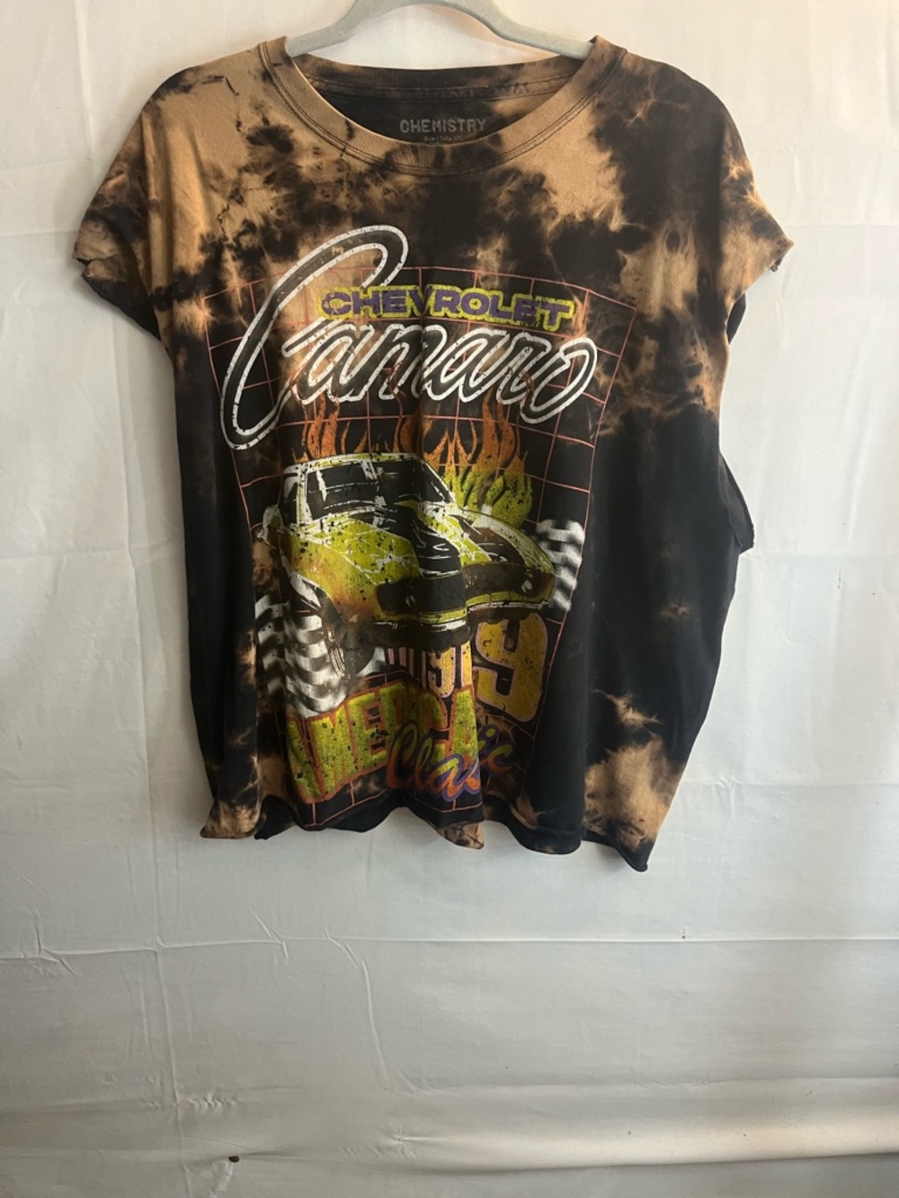 Chemistry Tie-Dye Chevrolet Graphic Tee - Black & Tan